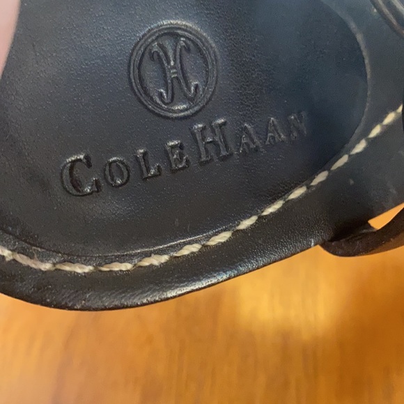 COLE HAAN Sz 8 1/2  Heel Sandals Brown EUC - Picture 10 of 10